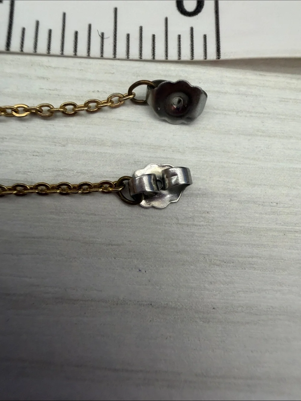 Gold Floral Chain Drop Earrings for Women